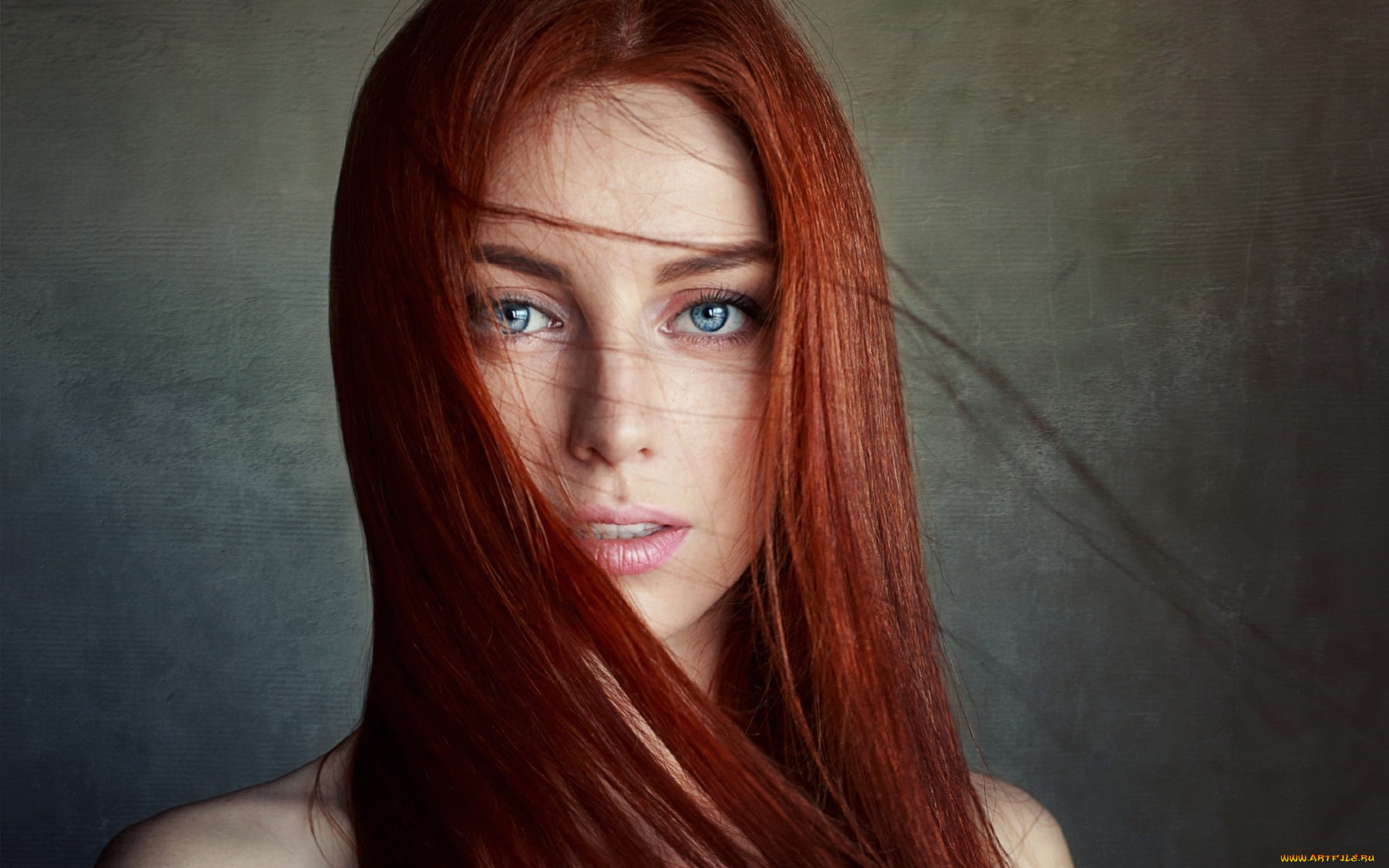 рыжие прямые волосы фото